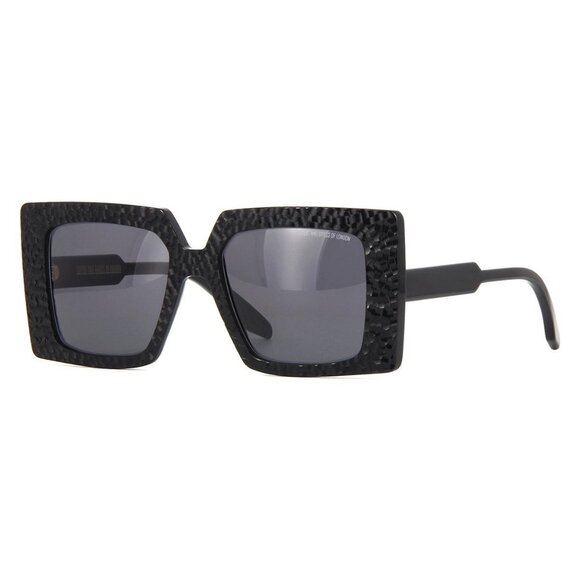 New CUTLER AND GROSS Black Square 1280 01 Sunglasses Women - Picture 1 of 4